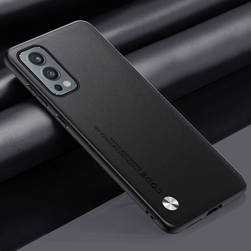 Soft Luxury Leather Snap On Case Cover S02 for OnePlus Nord 2 5G Black