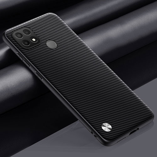 Soft Luxury Leather Snap On Case Cover S02 for Realme C25Y India Dark Gray