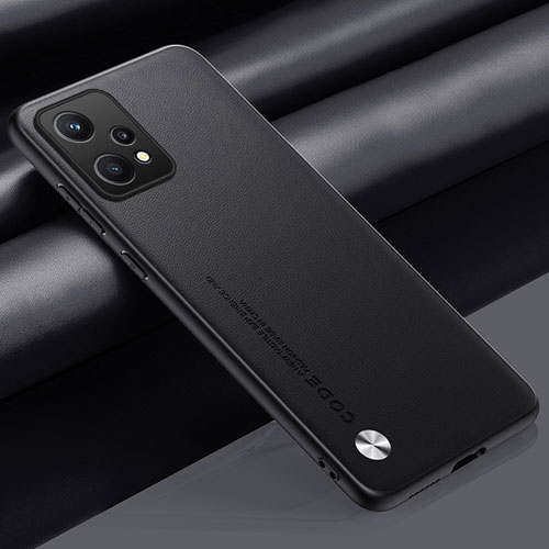 Soft Luxury Leather Snap On Case Cover S02 for Realme Narzo 50 Pro 5G Black