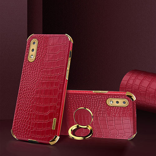 Soft Luxury Leather Snap On Case Cover S02 for Samsung Galaxy A02 Red
