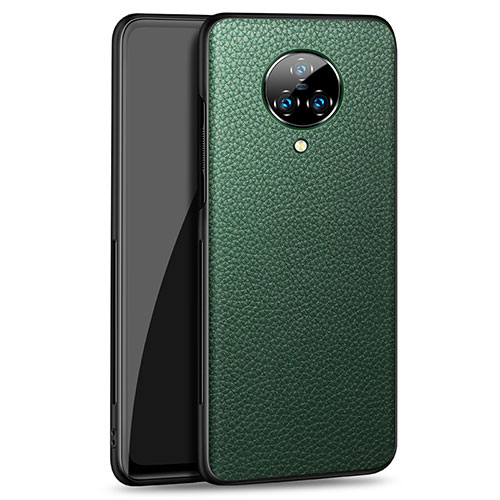 Soft Luxury Leather Snap On Case Cover S02 for Vivo Nex 3S Green