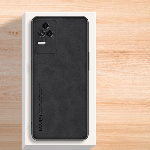 Soft Luxury Leather Snap On Case Cover S02 for Xiaomi Redmi K50 Pro 5G Black