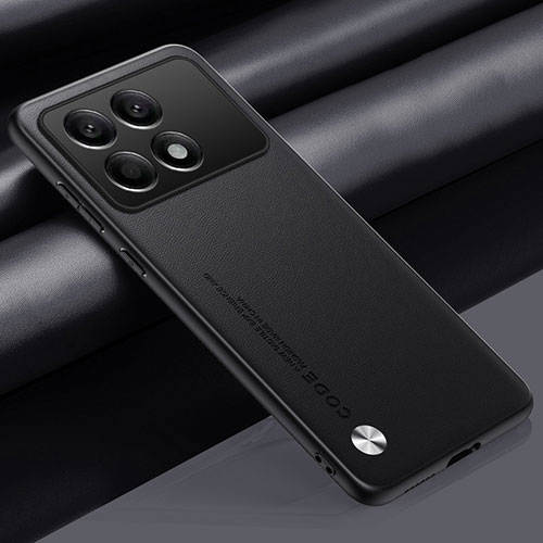 Soft Luxury Leather Snap On Case Cover S02 for Xiaomi Redmi K70 Pro 5G Black