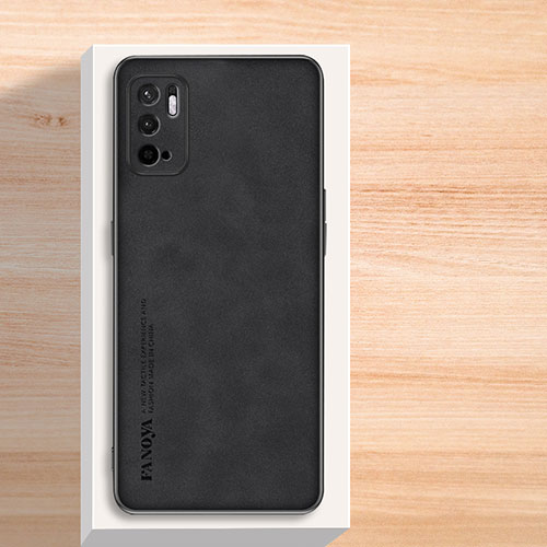 Soft Luxury Leather Snap On Case Cover S02 for Xiaomi Redmi Note 10 5G Black