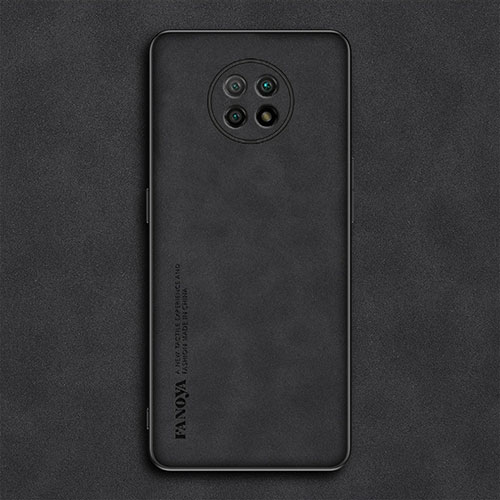 Soft Luxury Leather Snap On Case Cover S02 for Xiaomi Redmi Note 9 5G Black