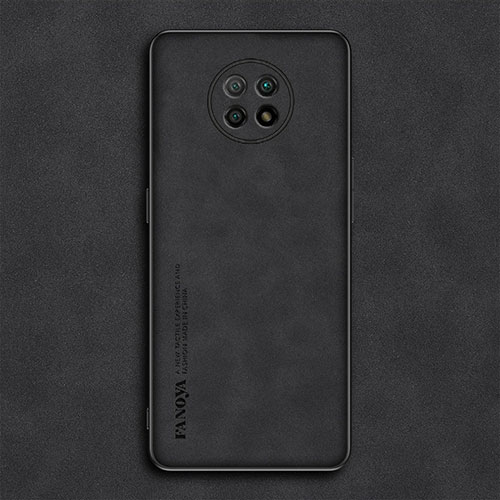 Soft Luxury Leather Snap On Case Cover S02 for Xiaomi Redmi Note 9T 5G Black