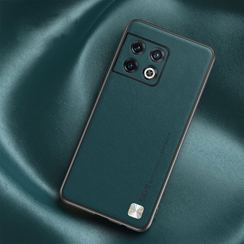 Soft Luxury Leather Snap On Case Cover S03 for OnePlus 10 Pro 5G Green