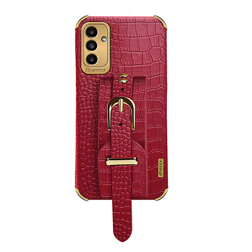 Soft Luxury Leather Snap On Case Cover S03 for Samsung Galaxy A04s Red