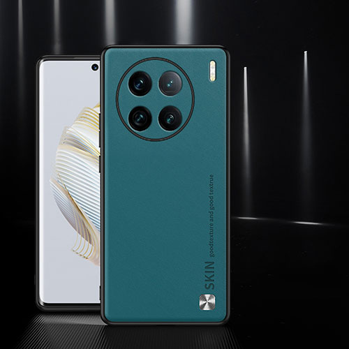 Soft Luxury Leather Snap On Case Cover S03 for Vivo X90 Pro 5G Green