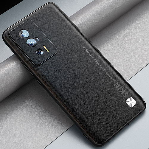 Soft Luxury Leather Snap On Case Cover S03 for Xiaomi Poco F5 Pro 5G Black