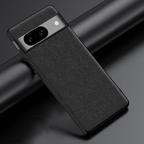 Soft Luxury Leather Snap On Case Cover S04 for Google Pixel 8 5G Black