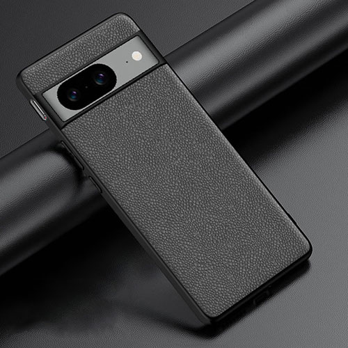 Soft Luxury Leather Snap On Case Cover S04 for Google Pixel 8 5G Gray