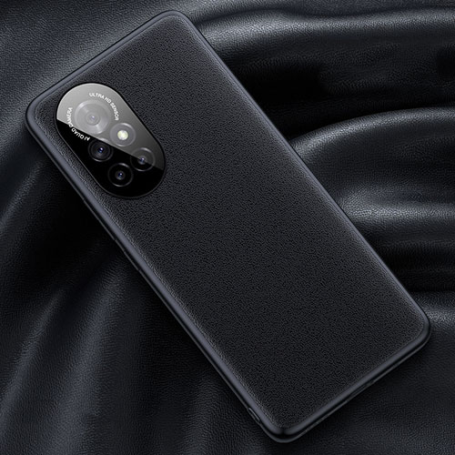 Soft Luxury Leather Snap On Case Cover S04 for Huawei Nova 8 Pro 5G Black