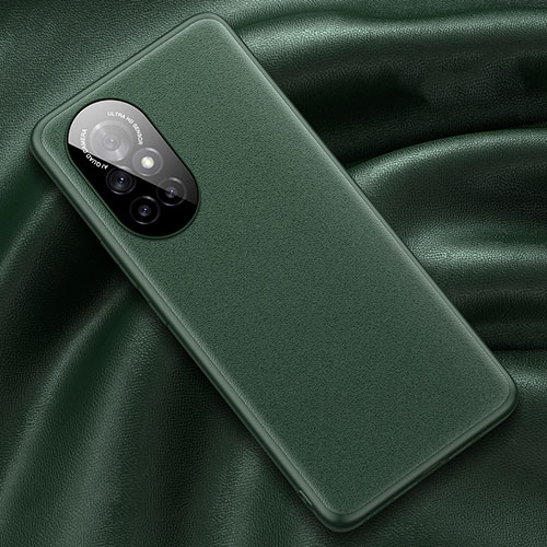 Soft Luxury Leather Snap On Case Cover S04 for Huawei Nova 8 Pro 5G Green