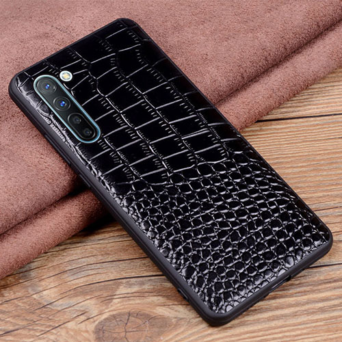 Soft Luxury Leather Snap On Case Cover S04 for Oppo K7 5G Black