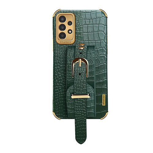 Soft Luxury Leather Snap On Case Cover S04 for Samsung Galaxy A13 4G Green