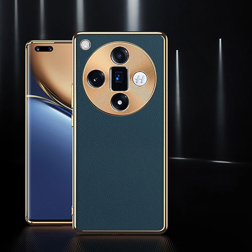 Soft Luxury Leather Snap On Case Cover S05 for Oppo Find X7 5G Blue