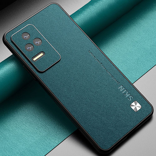 Soft Luxury Leather Snap On Case Cover S05 for Xiaomi Redmi K50 5G Green