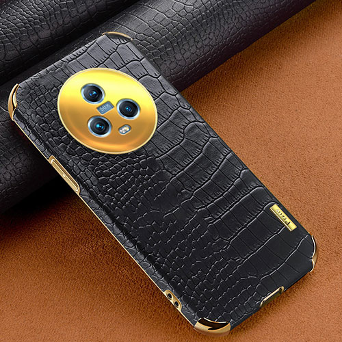 Soft Luxury Leather Snap On Case Cover XD1 for Huawei Honor Magic5 5G Black