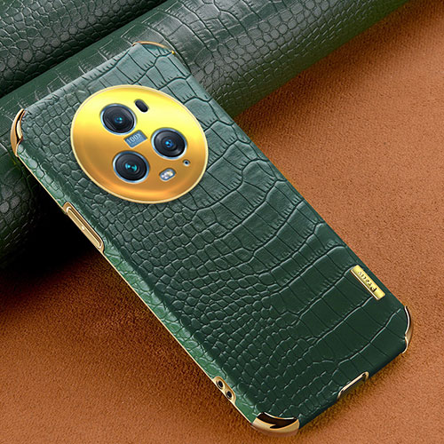 Soft Luxury Leather Snap On Case Cover XD1 for Huawei Honor Magic5 Pro 5G Green