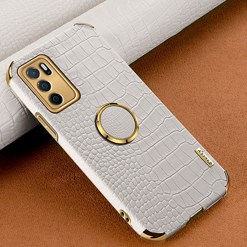 Soft Luxury Leather Snap On Case Cover XD1 for Oppo A54s White