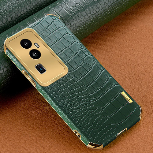 Soft Luxury Leather Snap On Case Cover XD1 for Oppo Reno10 Pro+ Plus 5G Green