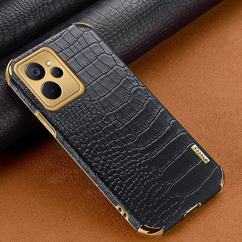 Soft Luxury Leather Snap On Case Cover XD1 for Realme 10T 5G Black