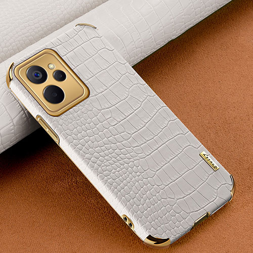 Soft Luxury Leather Snap On Case Cover XD1 for Realme 10T 5G White