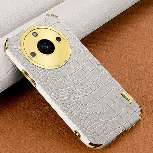 Soft Luxury Leather Snap On Case Cover XD1 for Realme 11 Pro+ Plus 5G White