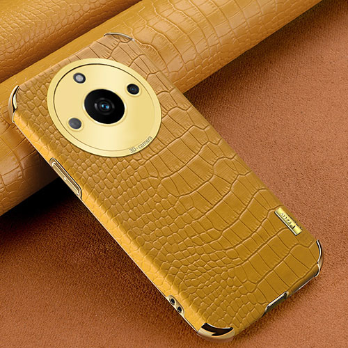 Soft Luxury Leather Snap On Case Cover XD1 for Realme 11 Pro+ Plus 5G Yellow