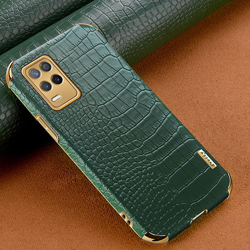 Soft Luxury Leather Snap On Case Cover XD1 for Realme 8 5G Green