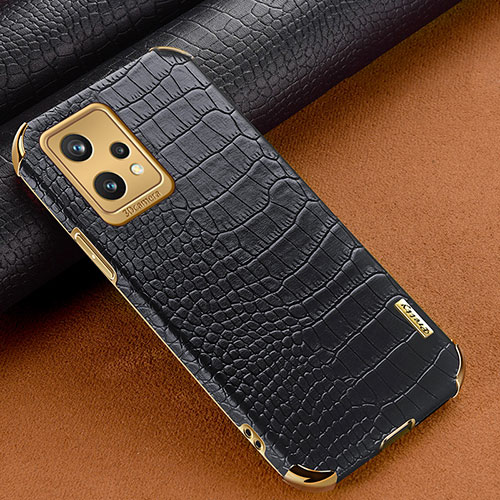 Soft Luxury Leather Snap On Case Cover XD1 for Realme 9 4G Black