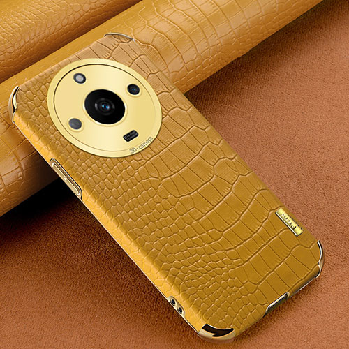 Soft Luxury Leather Snap On Case Cover XD1 for Realme Narzo 60 5G Yellow