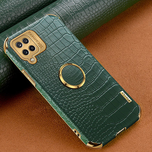 Soft Luxury Leather Snap On Case Cover XD1 for Samsung Galaxy A12 Green