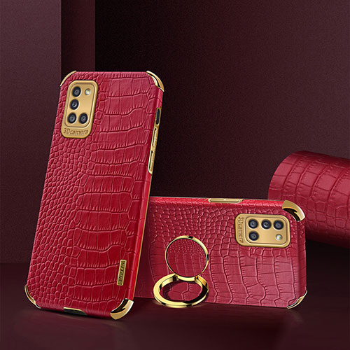 Soft Luxury Leather Snap On Case Cover XD1 for Samsung Galaxy A31 Red