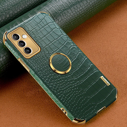 Soft Luxury Leather Snap On Case Cover XD1 for Samsung Galaxy A82 5G Green
