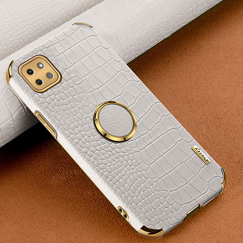 Soft Luxury Leather Snap On Case Cover XD1 for Samsung Galaxy F42 5G White