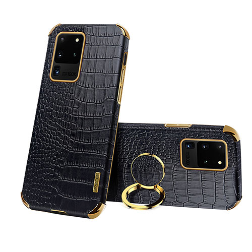 Soft Luxury Leather Snap On Case Cover XD1 for Samsung Galaxy S20 Ultra 5G Black