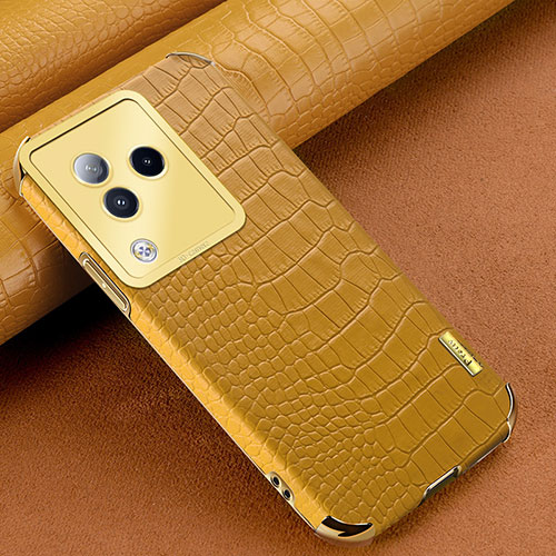 Soft Luxury Leather Snap On Case Cover XD1 for Xiaomi Civi 3 5G Yellow