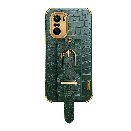 Soft Luxury Leather Snap On Case Cover XD1 for Xiaomi Mi 11i 5G Green