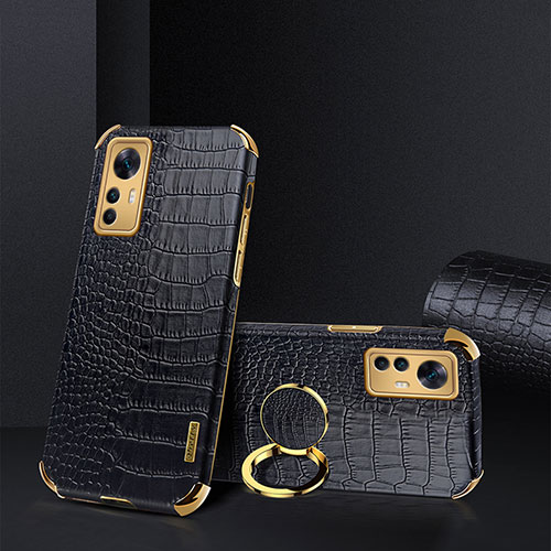 Soft Luxury Leather Snap On Case Cover XD1 for Xiaomi Mi 12T 5G Black