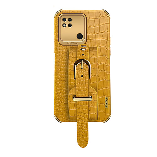 Soft Luxury Leather Snap On Case Cover XD1 for Xiaomi Redmi 10A 4G Yellow