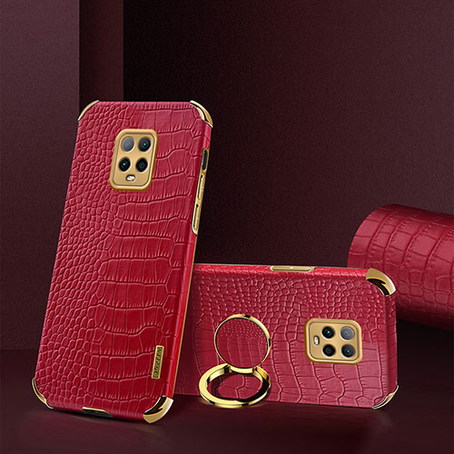 Soft Luxury Leather Snap On Case Cover XD1 for Xiaomi Redmi 10X Pro 5G Red