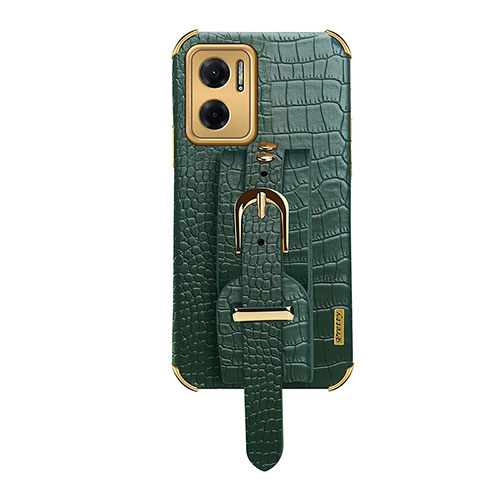 Soft Luxury Leather Snap On Case Cover XD1 for Xiaomi Redmi 11 Prime 5G Green