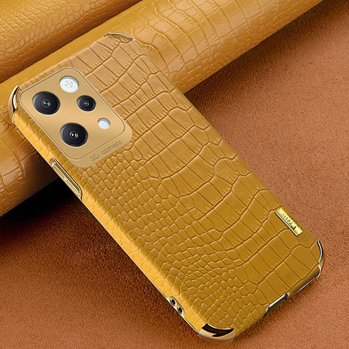 Soft Luxury Leather Snap On Case Cover XD1 for Xiaomi Redmi 12 4G Yellow