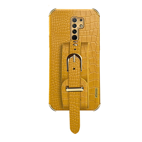 Soft Luxury Leather Snap On Case Cover XD1 for Xiaomi Redmi 9 Yellow