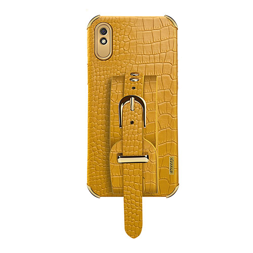 Soft Luxury Leather Snap On Case Cover XD1 for Xiaomi Redmi 9A Yellow