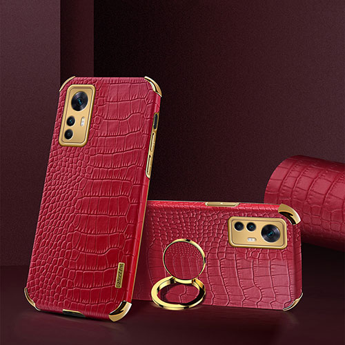 Soft Luxury Leather Snap On Case Cover XD1 for Xiaomi Redmi K50 Ultra 5G Red