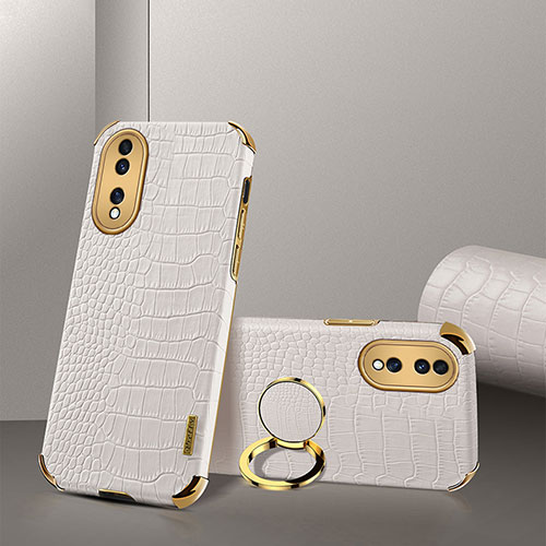 Soft Luxury Leather Snap On Case Cover XD2 for Huawei Honor 70 5G White