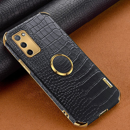 Soft Luxury Leather Snap On Case Cover XD2 for Oppo A55 5G Black